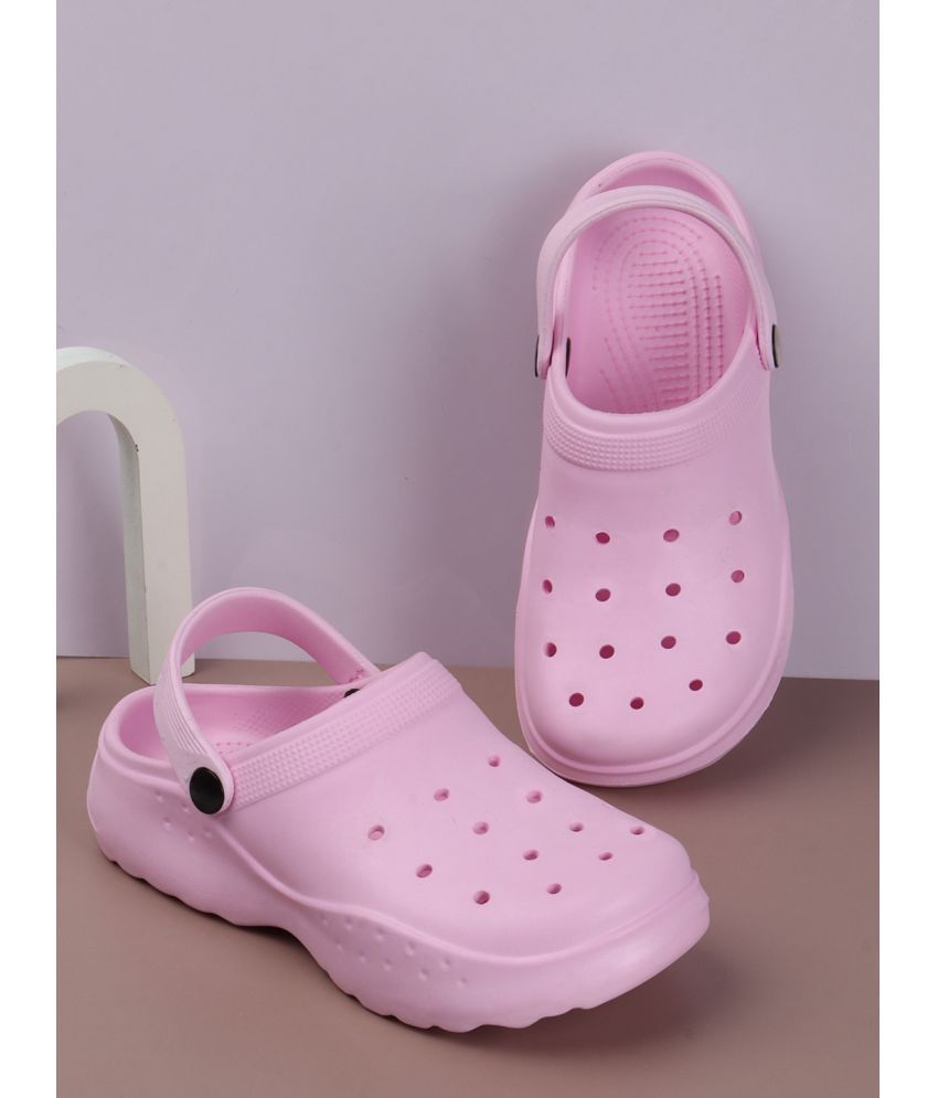     			Zapatoz Purple Clogs