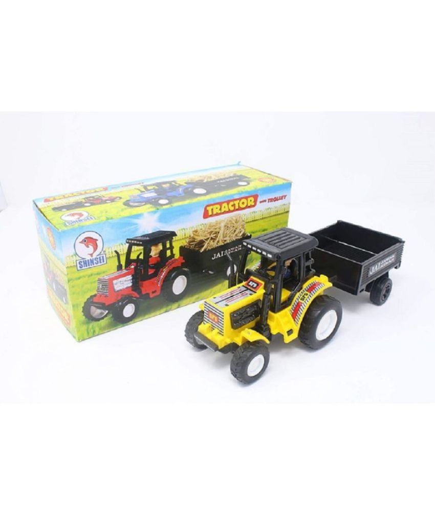     			sukon New Farmer Tractors with Trolley Toy Pull Back Toy for Kids (Multi)