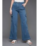 Miss Chase - Blue Denim Wide Leg Women's Jeans ( Pack of 1 )