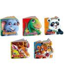 Toddlers Amazing Animals| Pack of 5 Books (V2) | Super jumbo combo for collecters and library Cut out die cut Shape Learning books