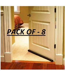 Croon Twin Draft Door Bottom Sealing Strip Guard For Door (Size-42 inch-Pack of 8 ) (Brown) Door Seal