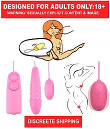 Women Vibrating Jump Egg Dual Stimulation Remote Control Double Vibrating Rods (Pink)- Sex Toys for Women adult toy sexy toy low price sexy dildos women