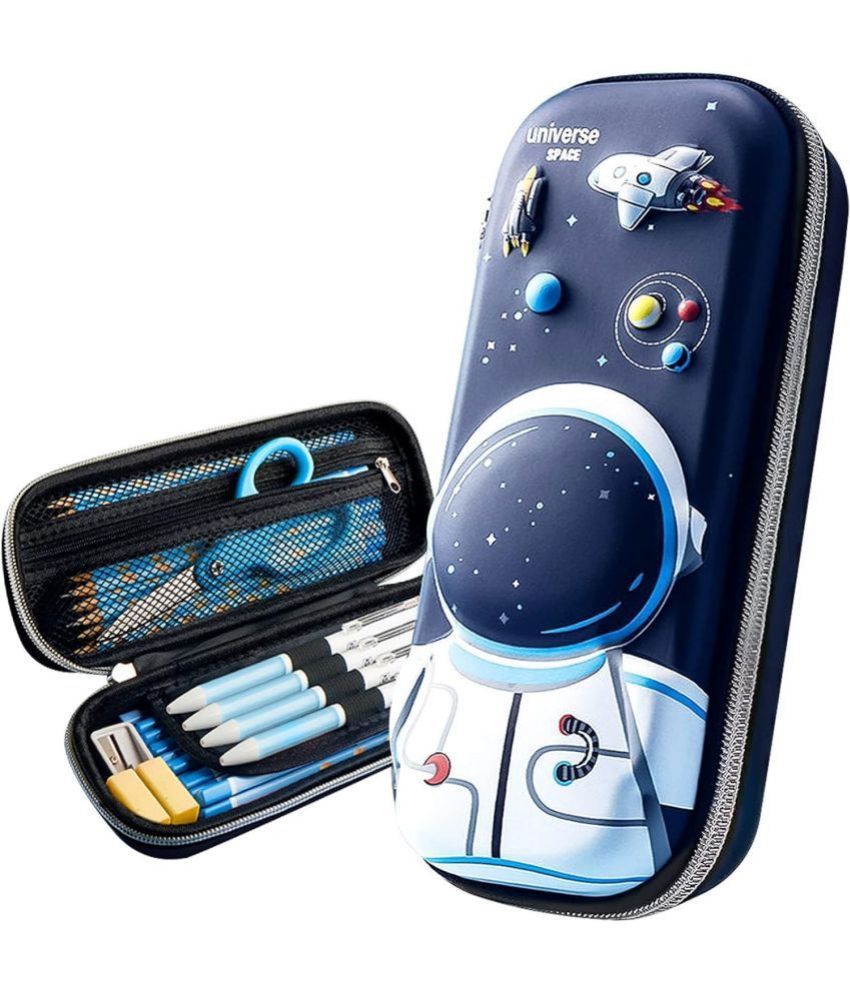     			3D Cover EVA Space Astronaut Theme Pencil Case Large Capacity Pencil Pouch Bag Compass School Pouch Organizer