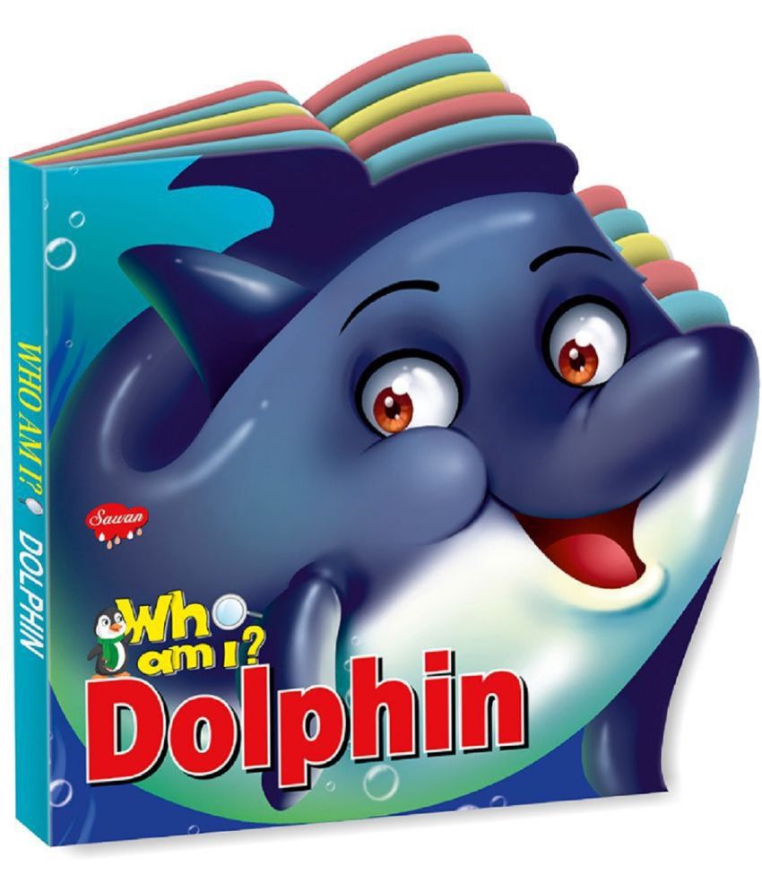     			ABB Who Am I' Dolphin | Die-Cut Shape Board-Book CD