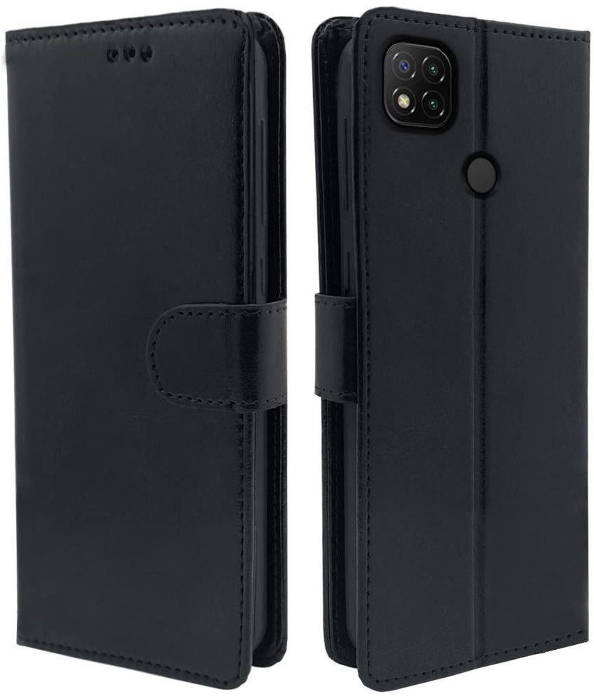     			Balkans Black Flip Cover Artificial Leather Compatible For Xiaomi Mi Redmi 10A ( Pack of 1 )