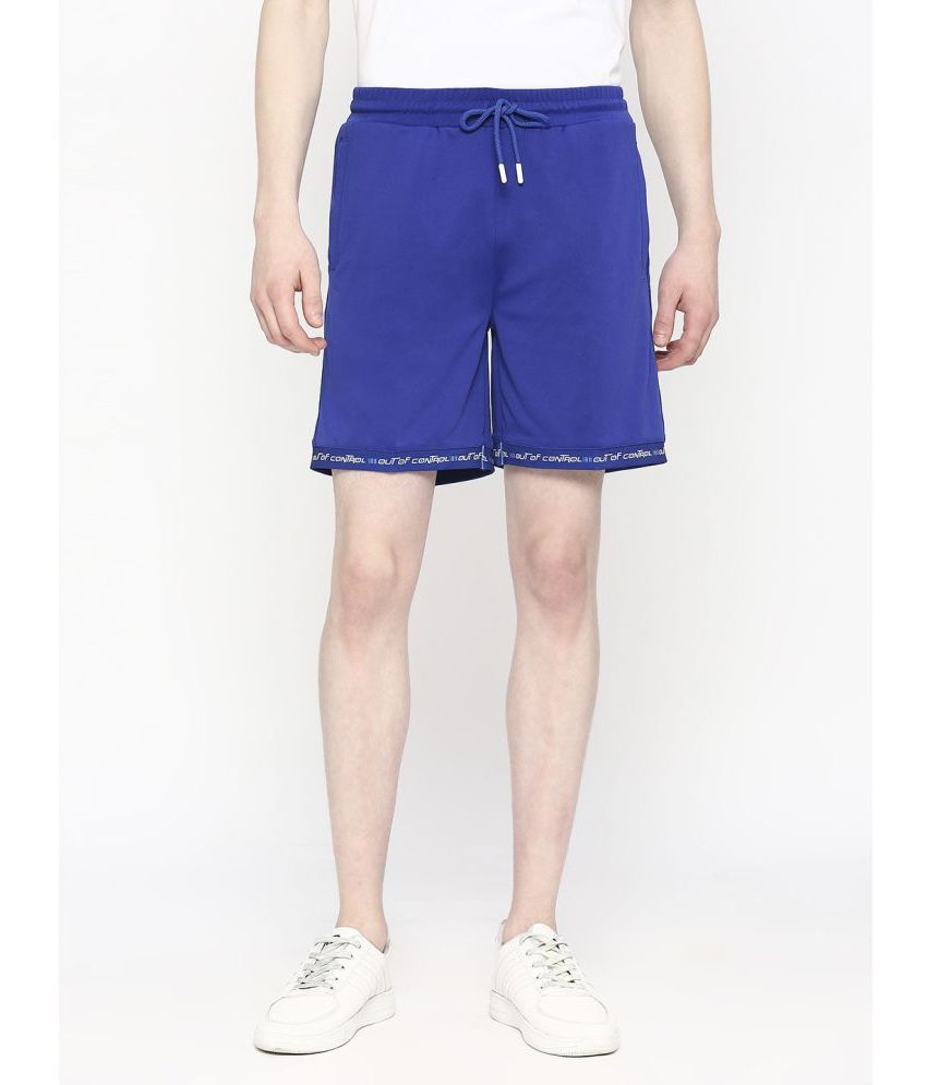     			Fitz Blue Polyester Men's Shorts ( Pack of 1 )