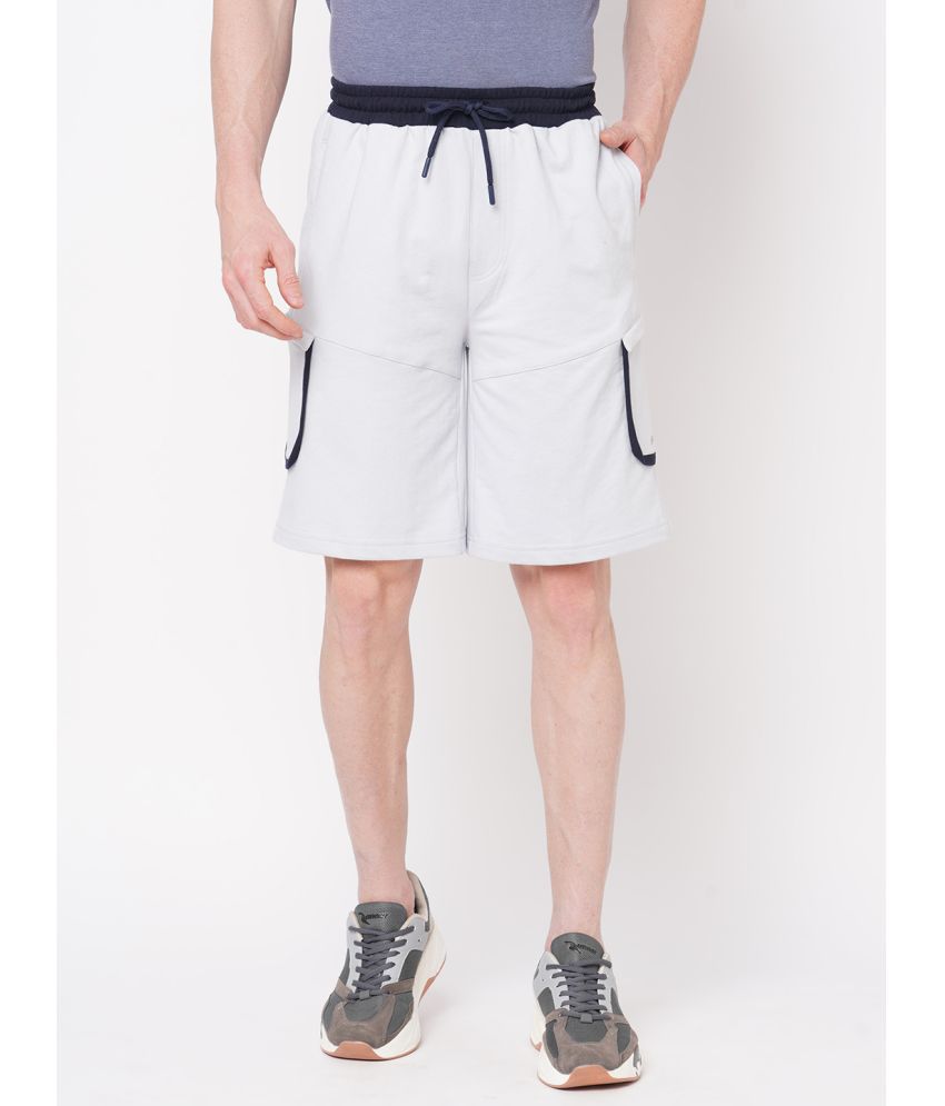     			Fitz Grey Cotton Blend Men's Shorts ( Pack of 1 )