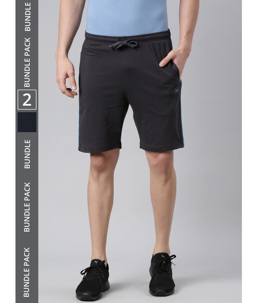     			Force NXT Multi Cotton Blend Men's Shorts ( Pack of 2 )