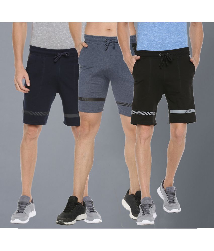     			Force NXT Multi Cotton Blend Men's Shorts ( Pack of 3 )