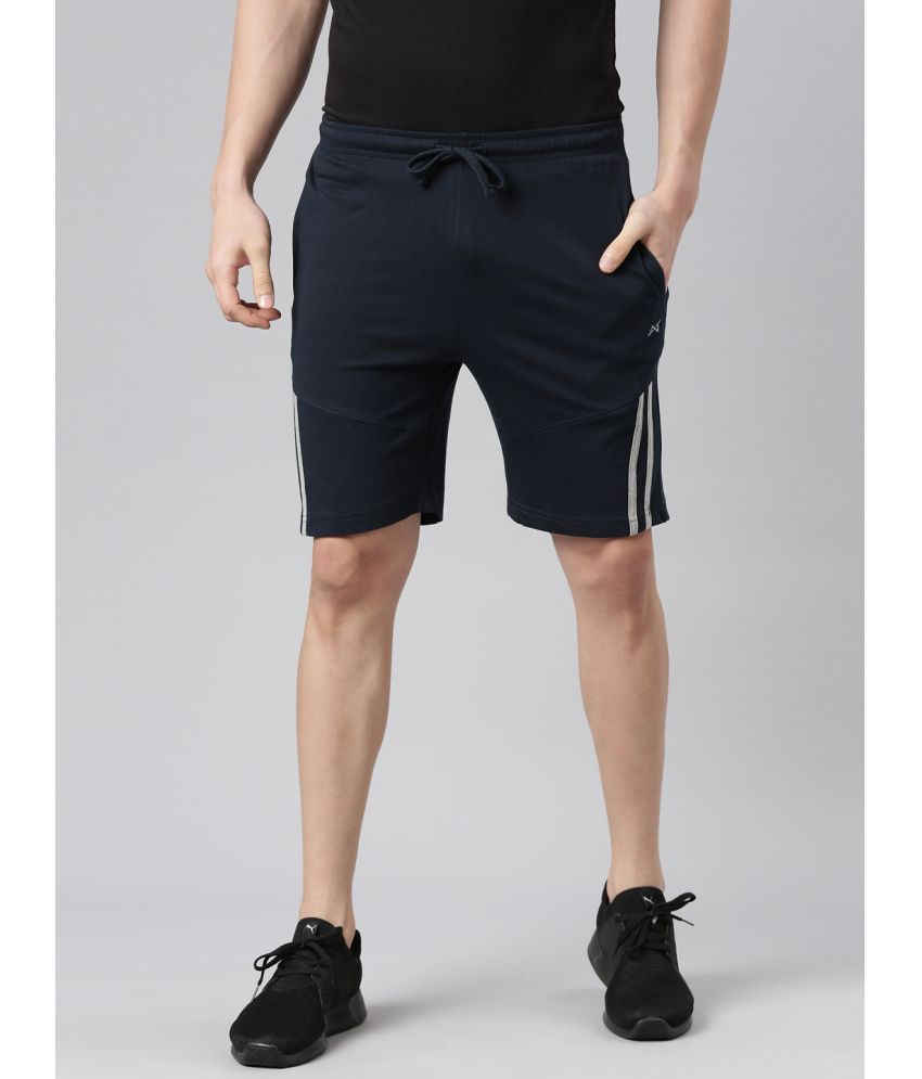     			Force NXT Navy Cotton Blend Men's Shorts ( Pack of 1 )