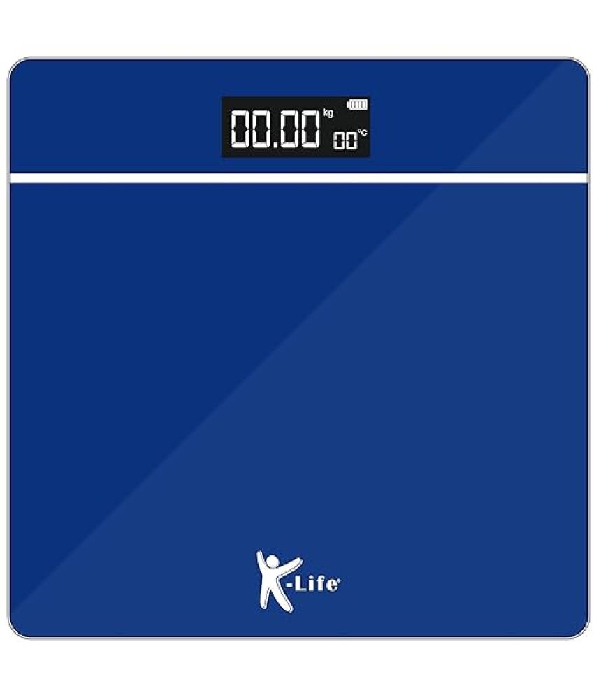     			K-life WS-105 Electronic Digital Weight Check Machine 180kg Capacity Weighing Scale (Blueline)