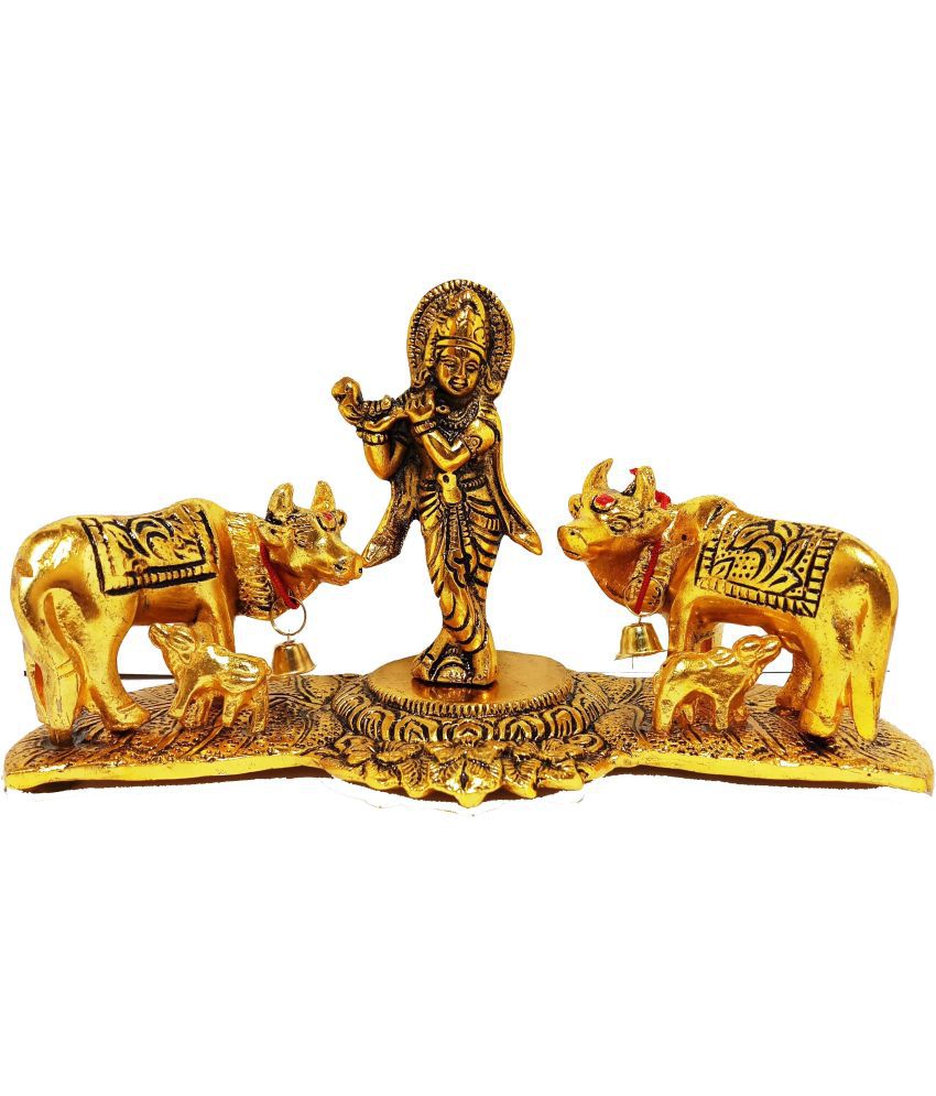     			KridayKraft Polyresin Lord Krishna Idol ( 9 cm )