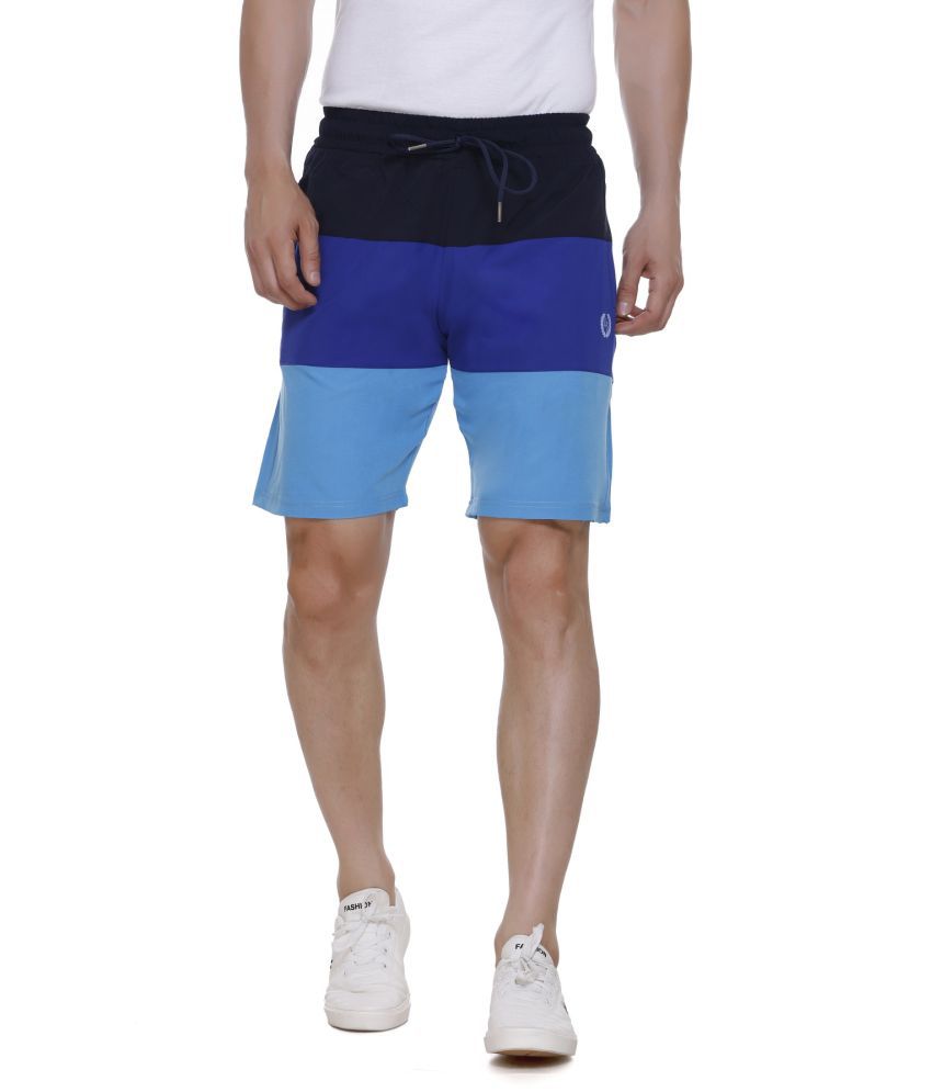     			LEEBONEE Blue Polyester Men's Shorts ( Pack of 1 )