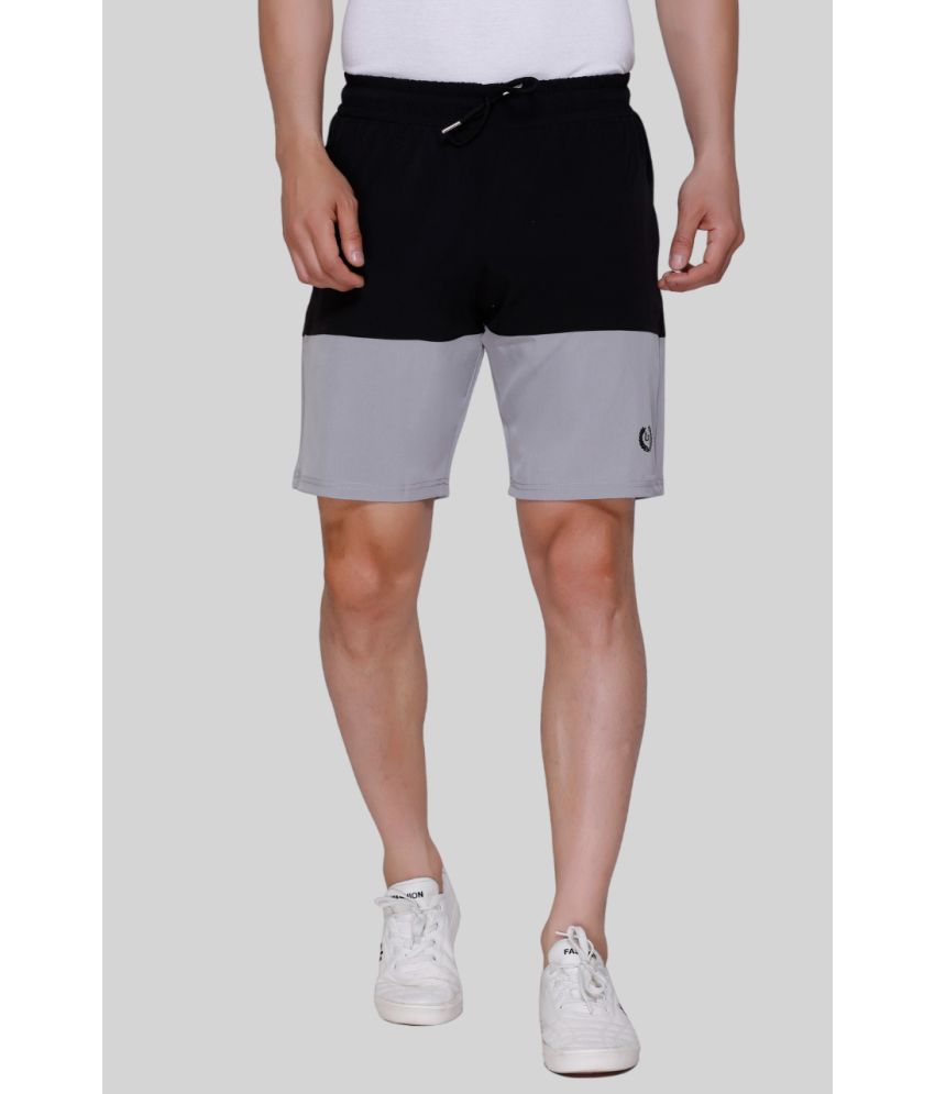     			LEEBONEE Light Grey Polyester Men's Shorts ( Pack of 1 )