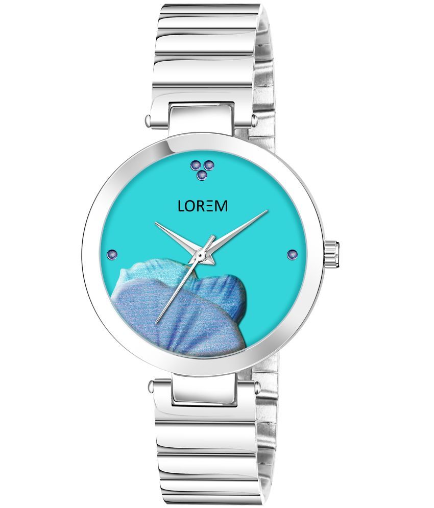     			Lorem Silver Metal Analog Womens Watch