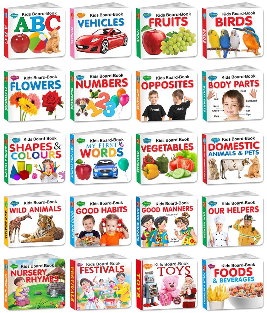     			My First Learning Library | Pack of 20 Board Books for Kids | Super jumbo combo for collecters and library Board books