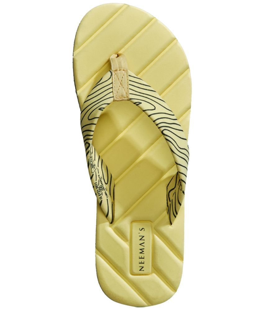     			Neemans Yellow Women's Thong Flip Flop