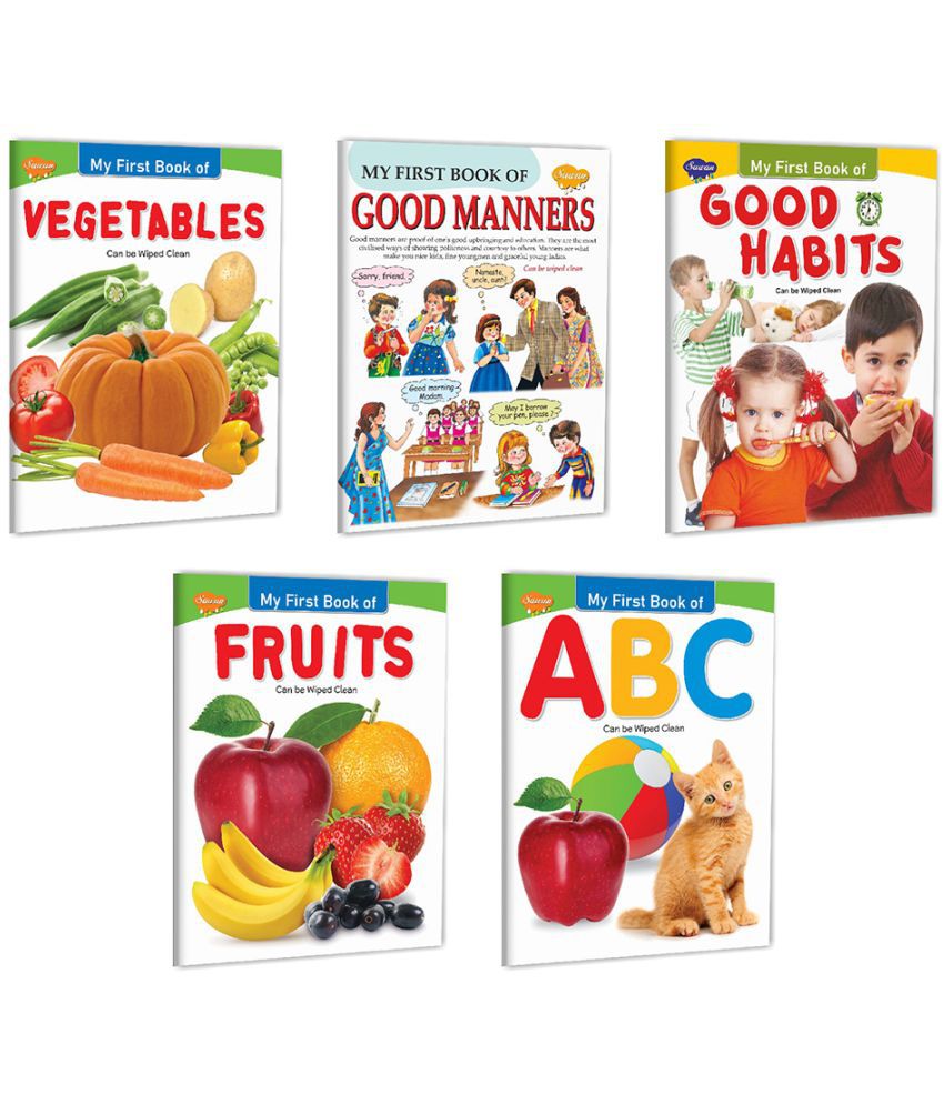     			Picture Book Collections for Early Learning (Set of 5) - My First Book of Fruits, My First Book of Vegetables, My First Book of Good Habits, My First Book of Good Manners and My First Book of ABC