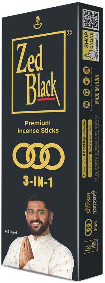     			Zed Black Incense Stick Soothing 400 gm ( Pack of 2 )