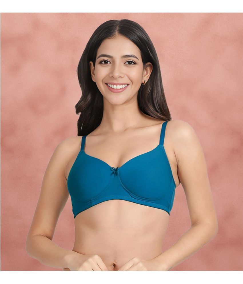     			Susie Cotton Blend Women's T-Shirt Bra ( Blue )