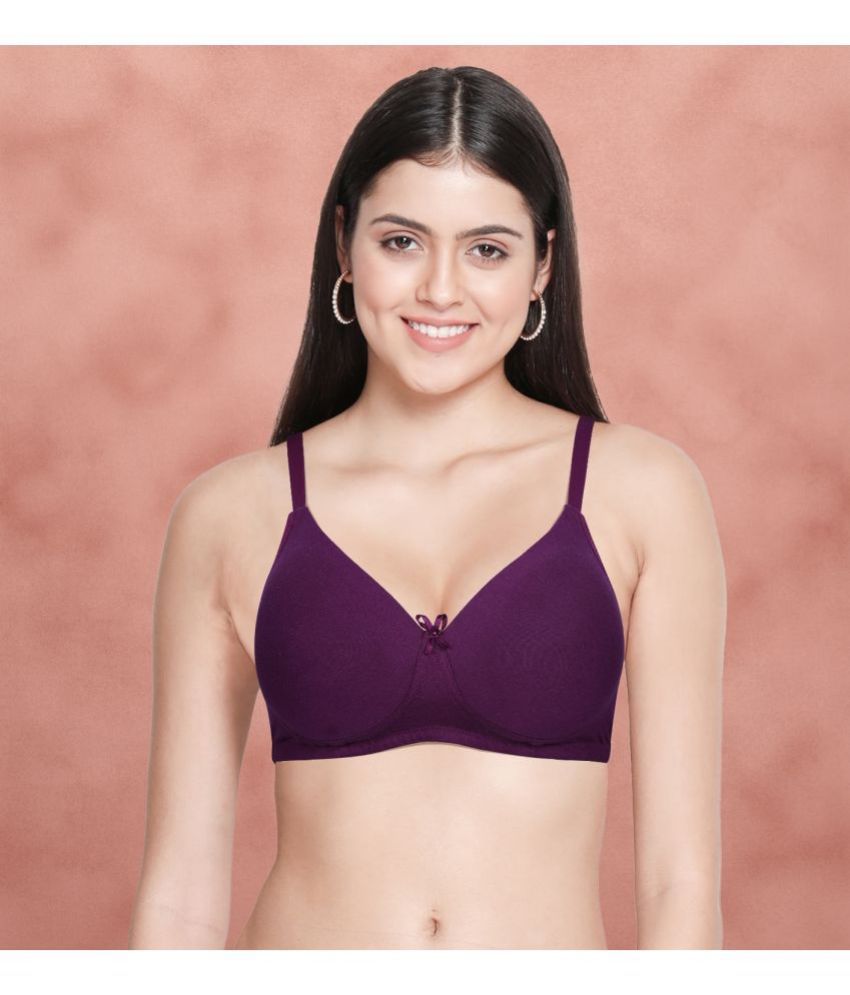     			Susie Purple Cotton Blend Lightly Padded Women's T-Shirt Bra ( Pack of 1 )