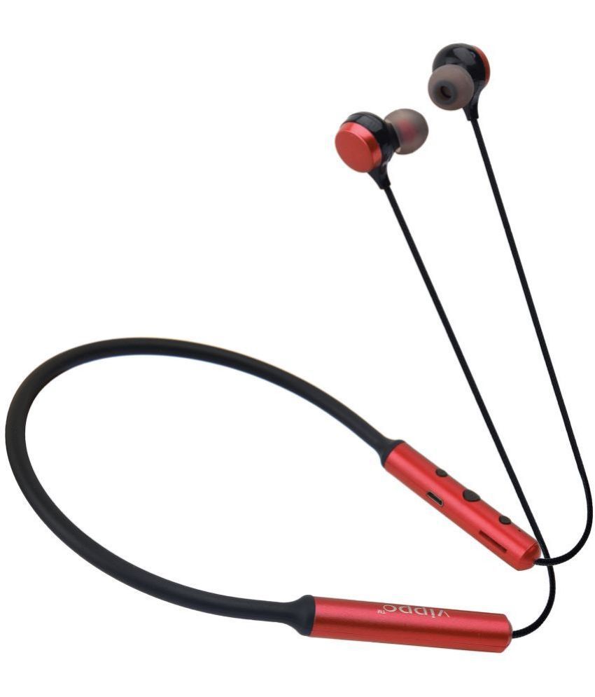     			Vippo Classic VBT-1315 48Hrs VBT SERIES In-the-ear Bluetooth Headset with Upto 30h Talktime Deep Bass - Red