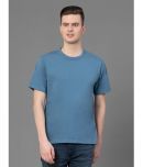 Red Tape 100% Cotton Regular Fit Solid Half Sleeves Men's T-Shirt - Blue ( Pack of 1 )