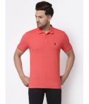 Red Tape Cotton Regular Fit Solid Half Sleeves Men's Polo T Shirt - Coral ( Pack of 1 )