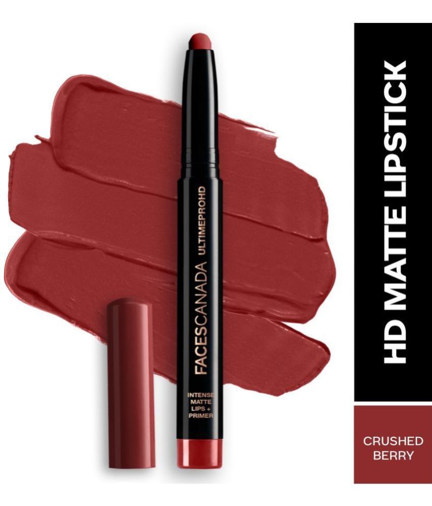     			FACES CANADA Ultime Pro HD Intense Matte Lipstick + Primer - Crushed Berry, 1.4g | Long Stay