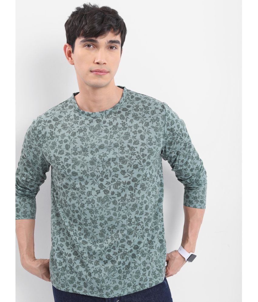     			Ketch Polyester Relaxed Fit Printed Full Sleeves Men's T-Shirt - Green ( Pack of 1 )