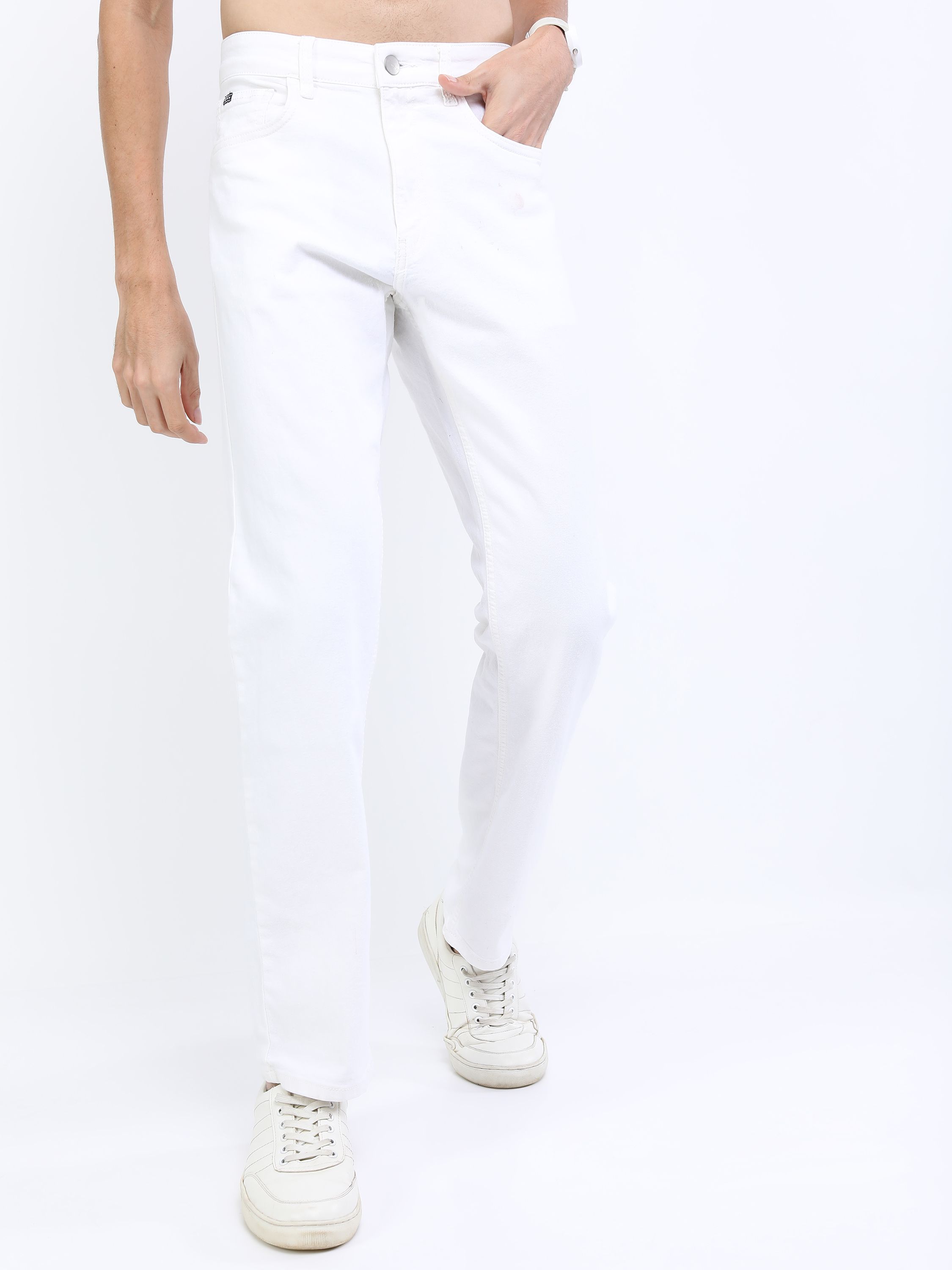     			Ketch Straight Basic Men's Jeans - White ( Pack of 1 )