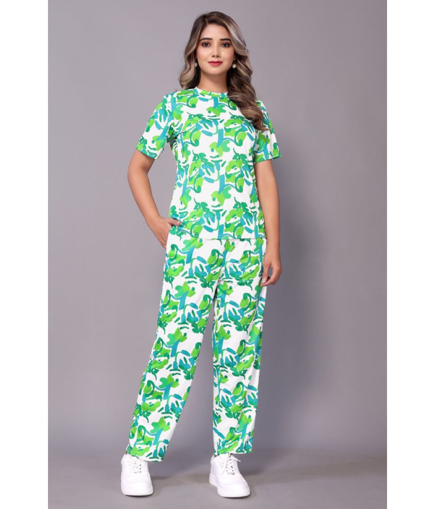     			Sitanjali Lifestyle Green Printed Pant Top Set
