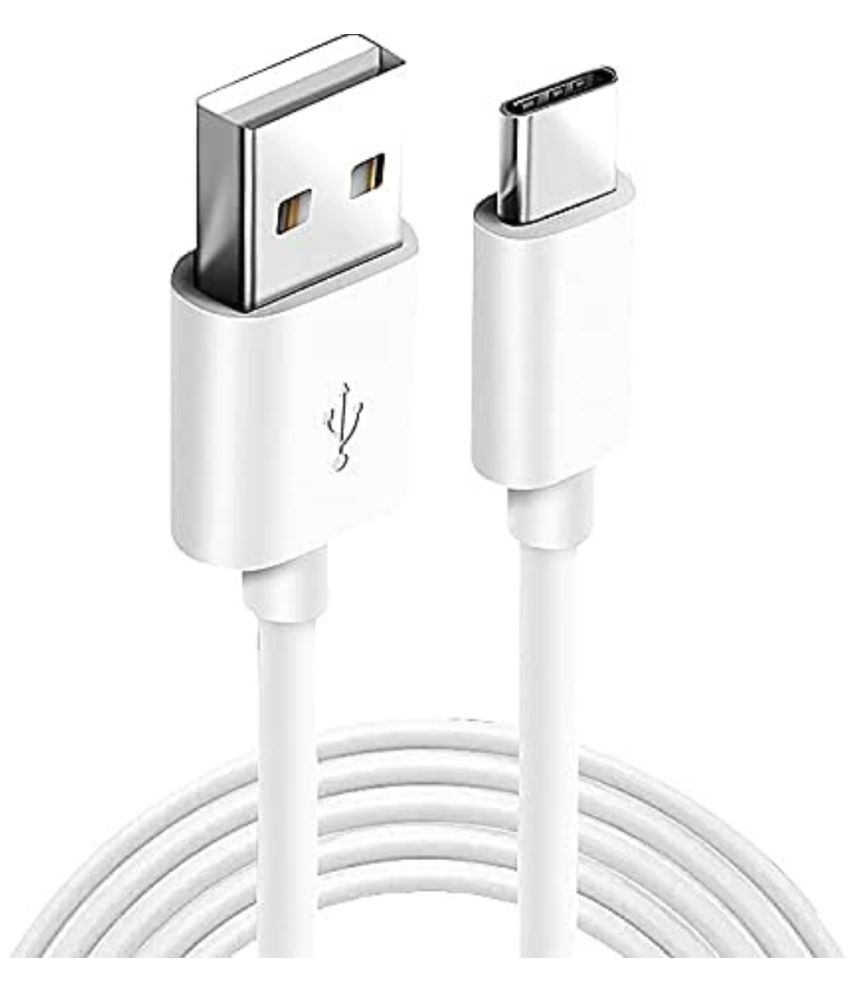    			Wings 1m Data Cables Fast Charging Type C 6A 66W USB  (Pure Cooper) - White