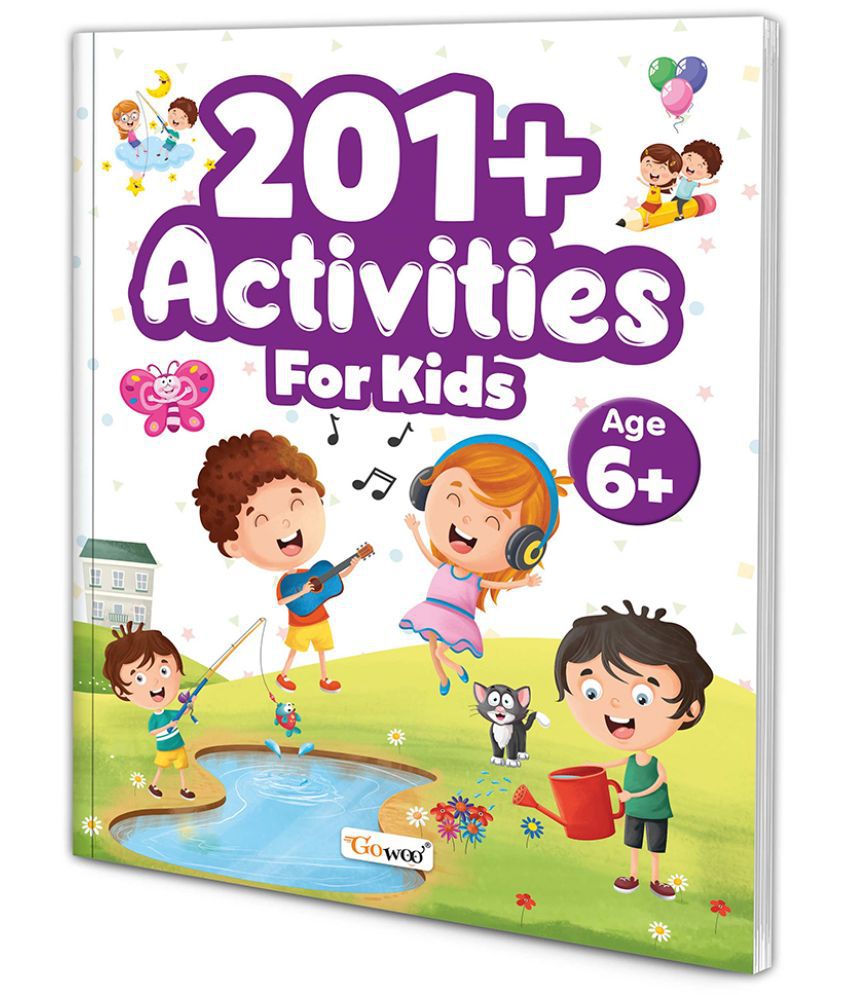     			201+ Activities for Kids for Age 6+ : Educational activity book, Colorful activity book for kids, Fun activities for kids, Mazes, Spot the differences, Matching games, Patterns, Brain games, Hide and seek, Word search