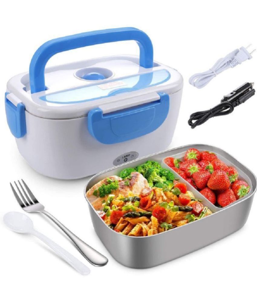     			ASIAN Electric Lunch Box Food Warmer Acrylic Electric Lunch Box 2 - Container ( Pack of 1 )