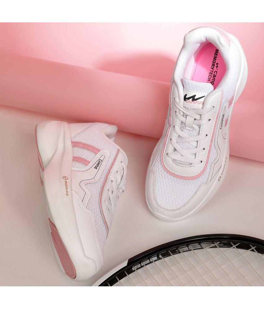     			Campus White Women's Sneakers