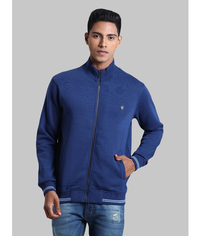     			Colorplus Cotton High Neck Men's Sweatshirt - Blue ( Pack of 1 )