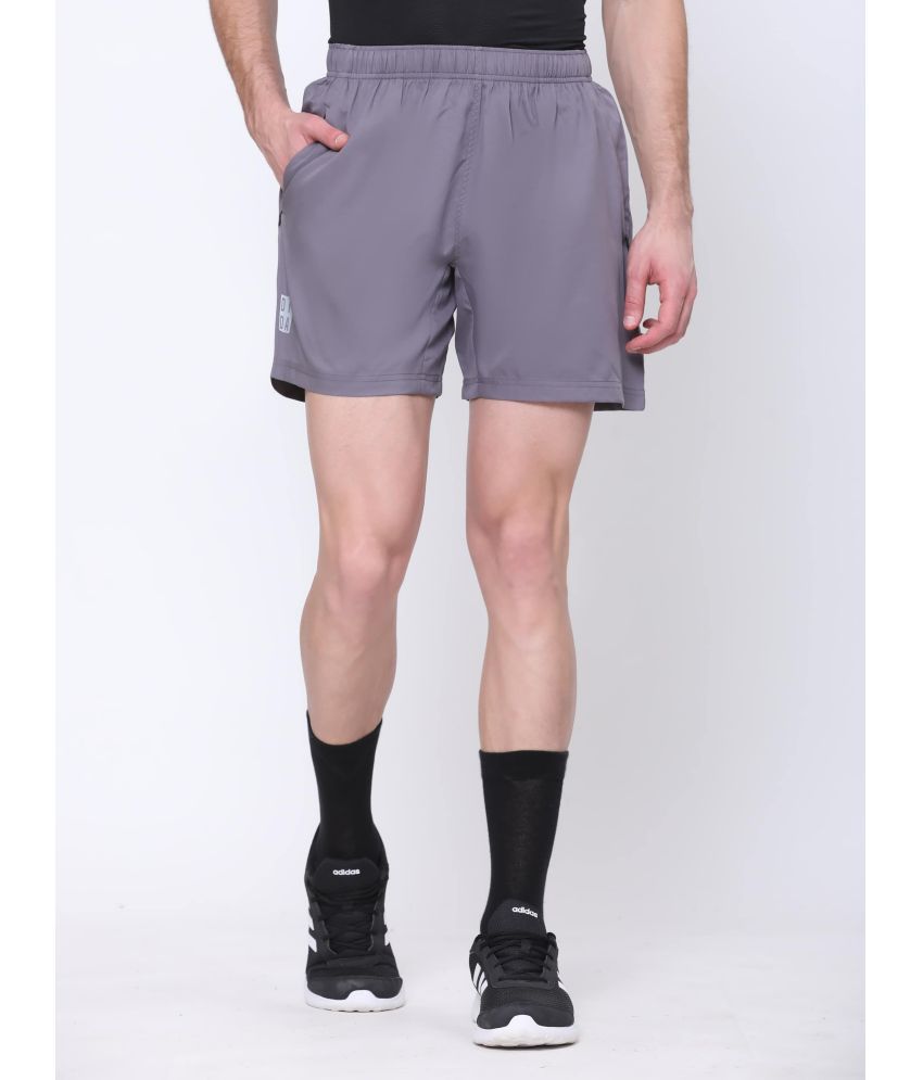     			Dida Sportswear Grey Polyester Men's Gym Shorts ( Pack of 1 )