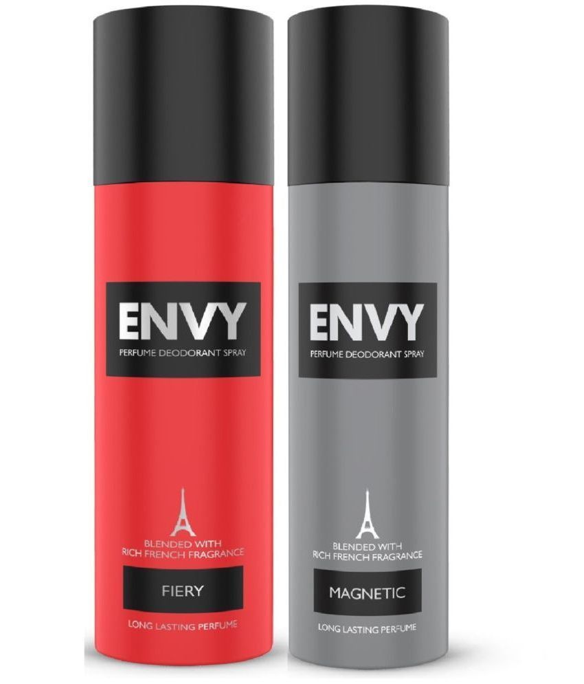     			Envy Fiery Deo & Magnetic Deodorant Spray for Men 140 ML Each (Pack of 2 )