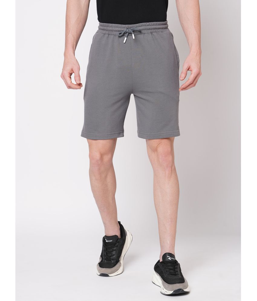     			Fitz Black Cotton Blend Men's Shorts ( Pack of 1 )