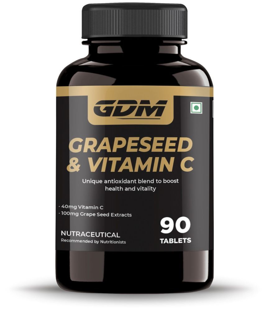     			GDM NUTRACEUTICALS LLP Grapesseed & Vit. C anti-oxidant blend to improve health & Vitality - 90 no.s Minerals Tablets