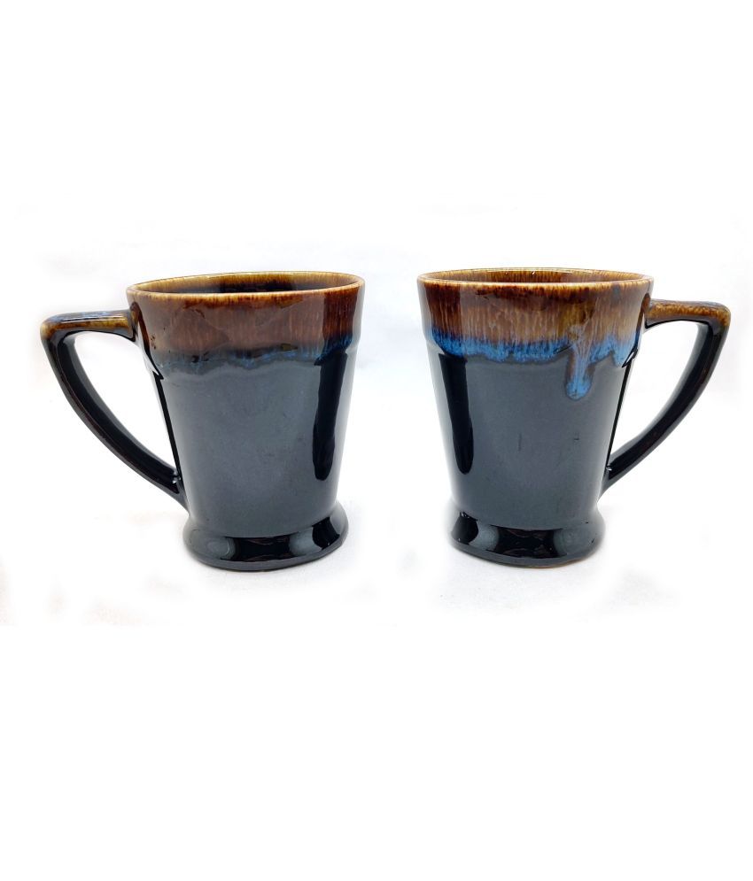     			Laghima jadon Bucket shape Solid Ceramic Coffee Mug 250 mL ( Pack of 2 )