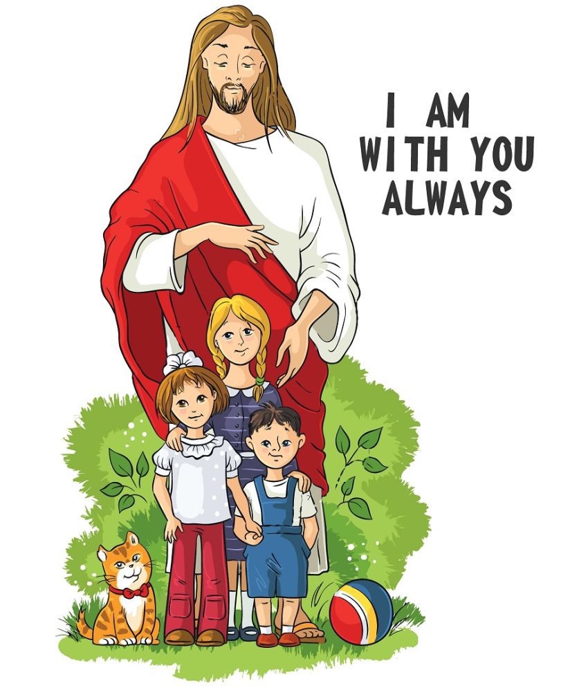     			Little Buds Wall Sticker Religious ( 60 x 80 cms )