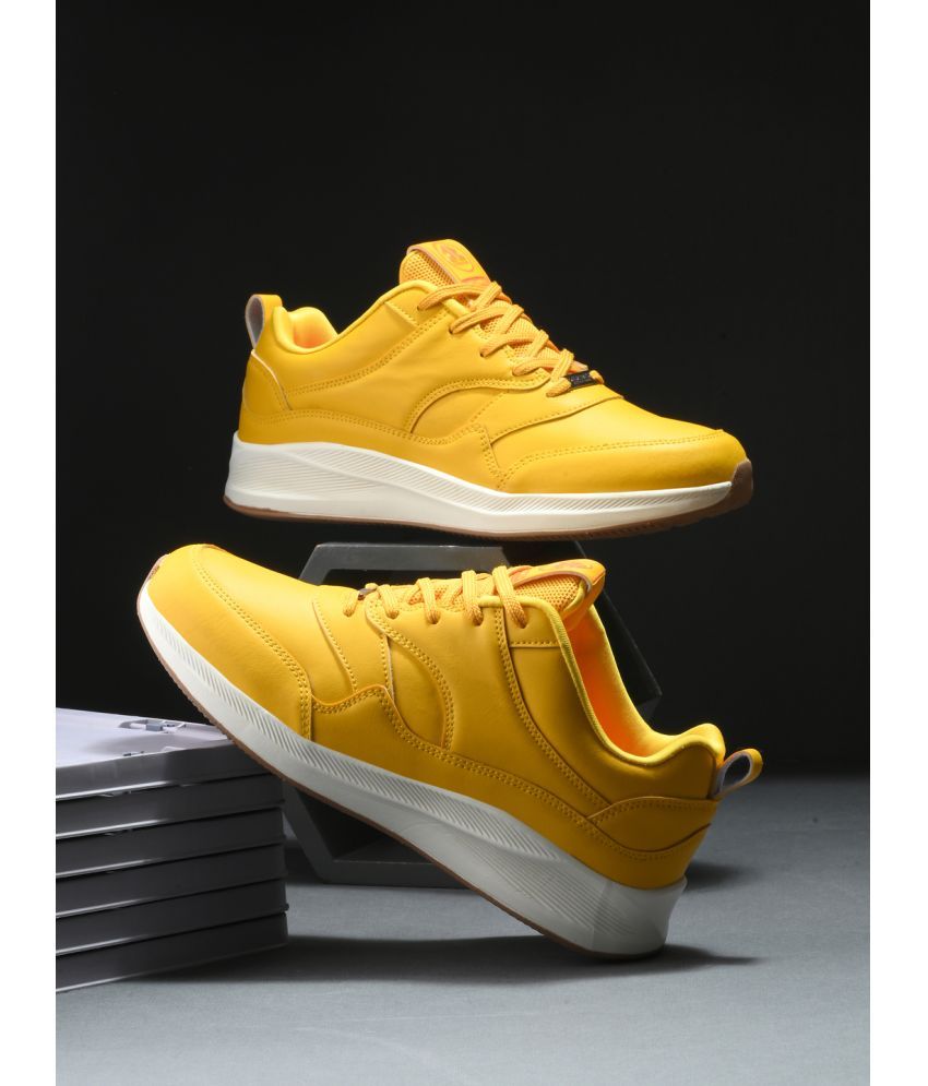     			OFF LIMITS - Yellow Women's Running Shoes