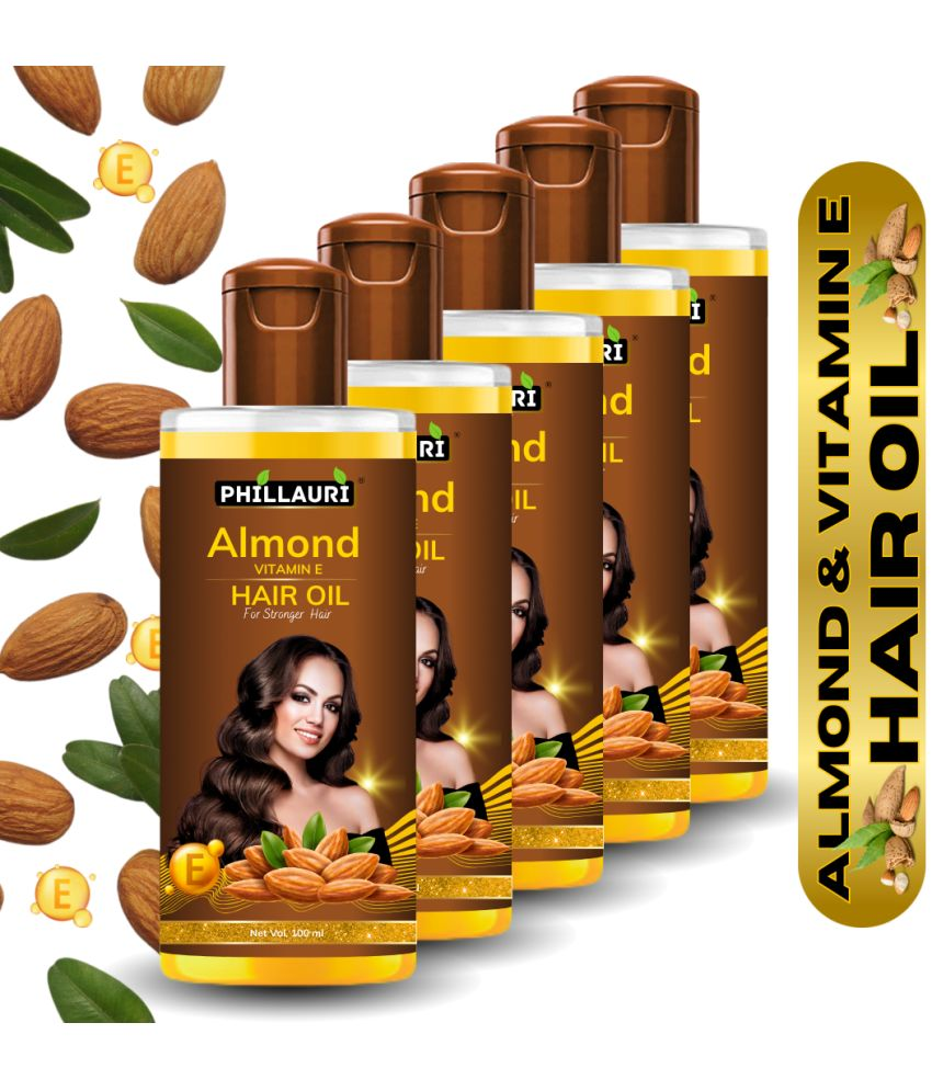     			Phillauri Hair Growth Almond Oil 500 ml ( Pack of 5 )