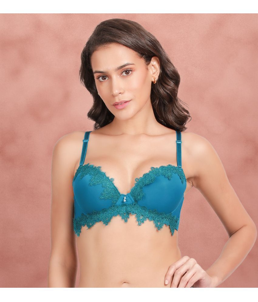     			Susie Nylon Women's Push Up Bra ( Blue )