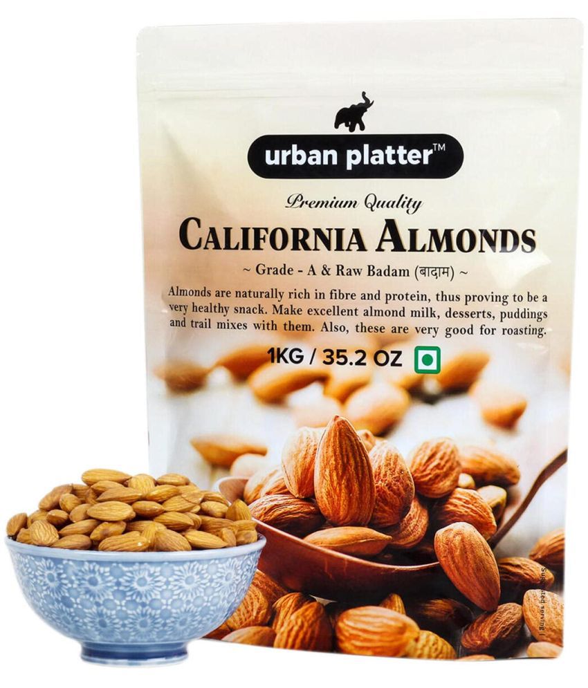     			Urban Platter Raw California Almonds, 1kg