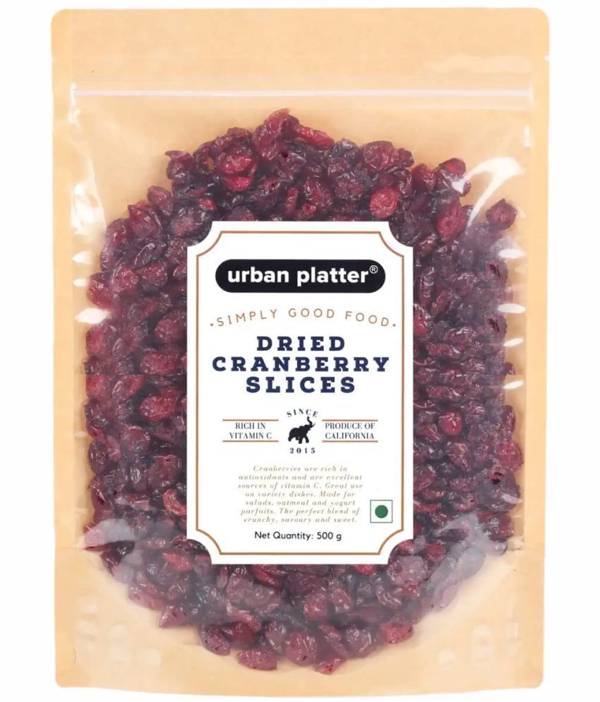    			Urban Platter Dried Sliced Cranberries, 500g
