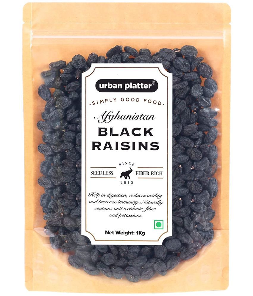     			Urban Platter Seedless Black Afghan Raisins, 1Kg