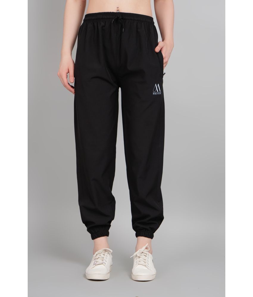     			AKTIF Black Lycra Loose Women's Joggers ( Pack of 1 )